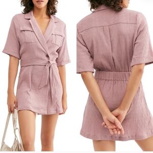Free People Purple Ash Mini Dress Tunic